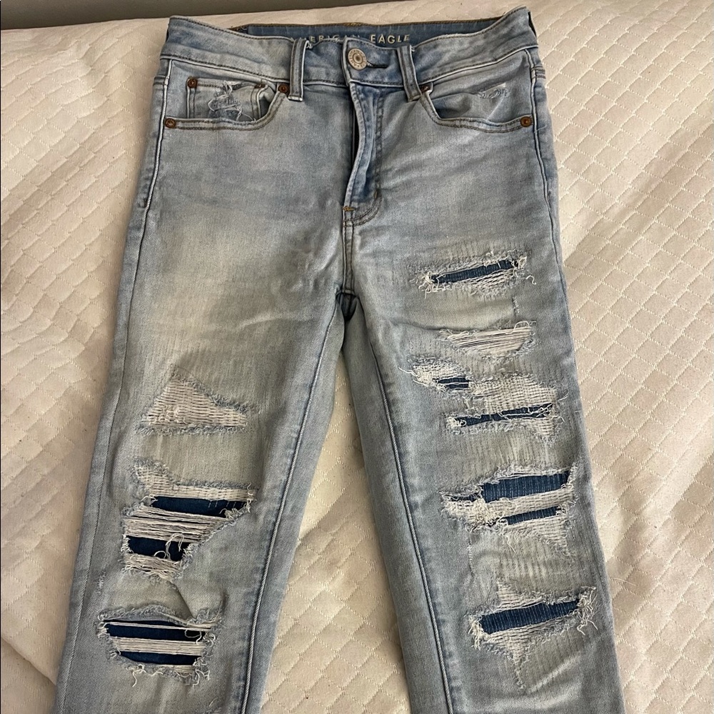 High wasted next level stretch American eagle jean